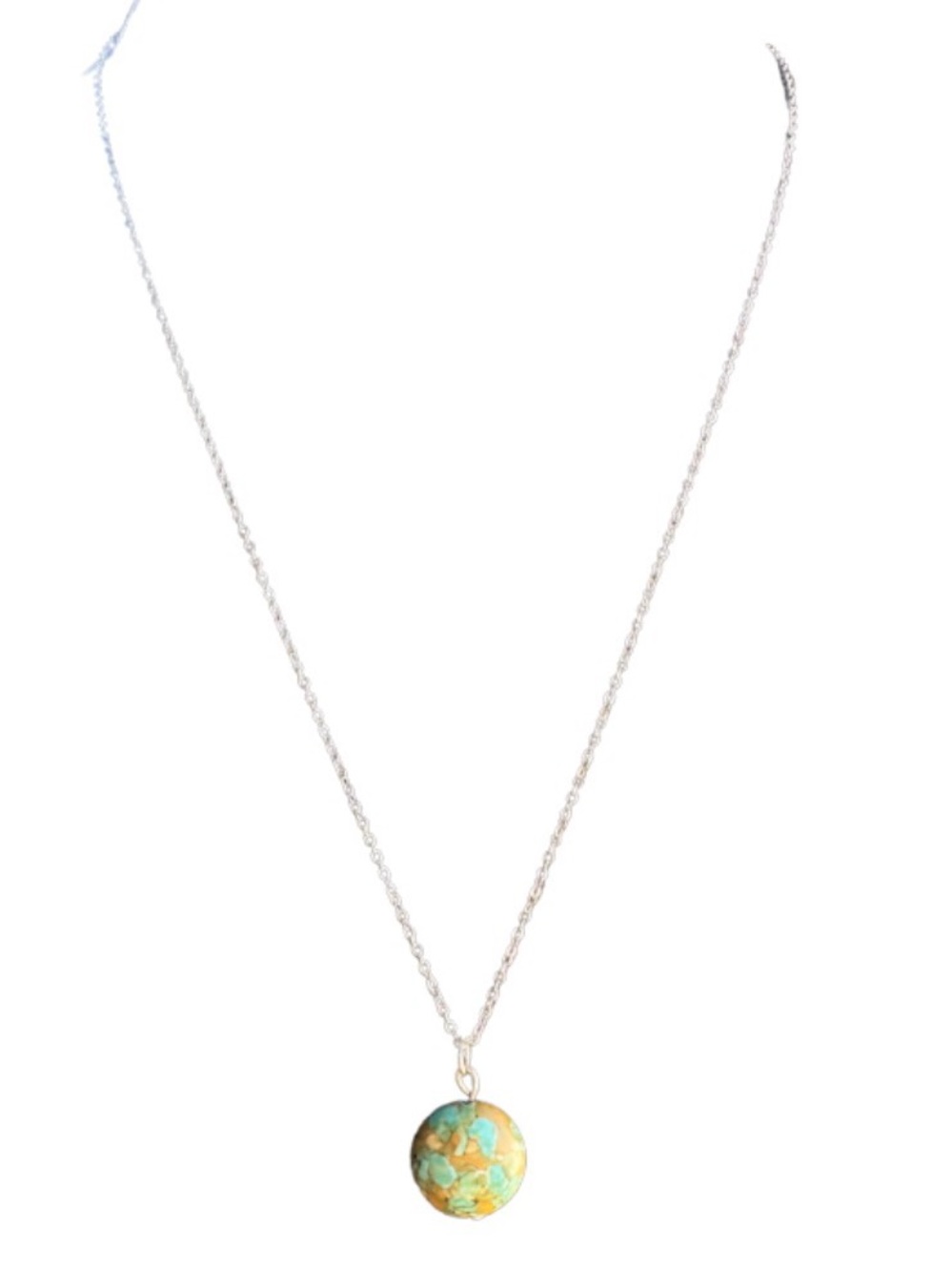 Worldly Handmade Authentic Turquoise Necklace - Picture 2 of 3